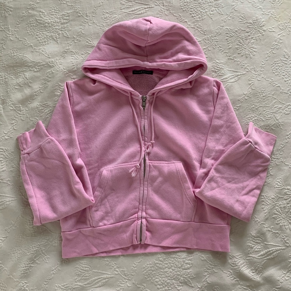 Brandy Melville pink Crystal hoodie - Picture 1 of 2